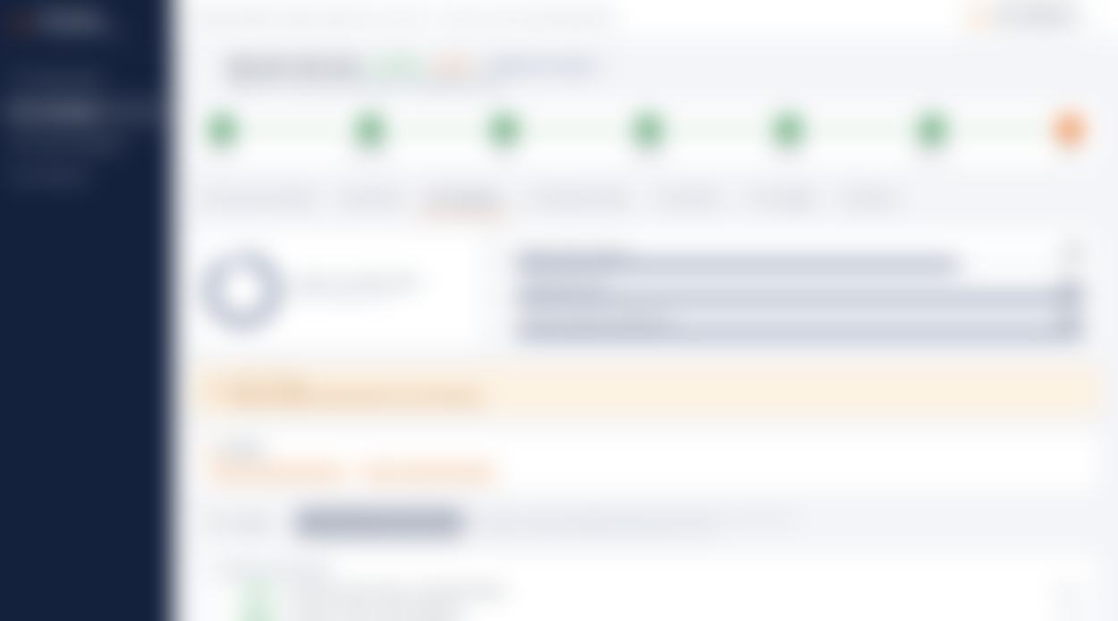 Compliance check screen